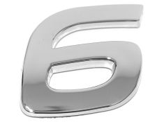 Eufab 3D Car-Logo, Zahl 6