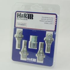 H&R  Felgenschlösser 4 Stück silber