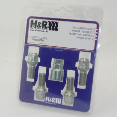H&R  Felgenschlösser 4 Stück silber