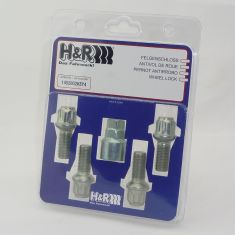 H&R  Felgenschlösser 4 Stück silber