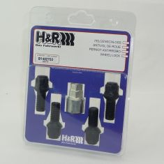H&R  Felgenschlösser 4 Stück schwarz