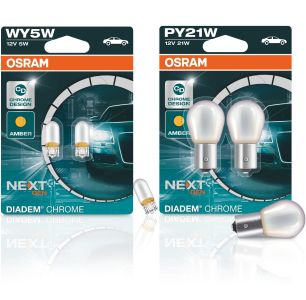 OSRAM® Blinkerbirne PY21W 12V 21W BAU15s Diadem Chrome Blister