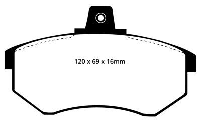 EBC Bremsbeläge Greenstuff Vorne+Hinten für Audi A4 (8D, B5 