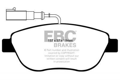 EBC B10 Bremsen Kit Vorne Beläge Scheiben für Fiat Grande Punto