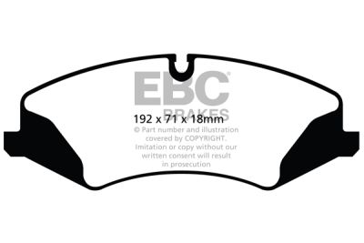EBC Bremsbeläge Blackstuff Vorne+Hinten für Land Rover Discovery 