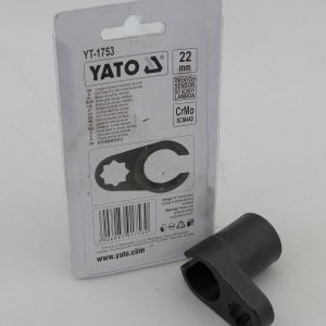Yato Schlüssel für Lambdasonde Lambdasonden Nuss Einsatz geschlitzt 22mm  YT-1753 