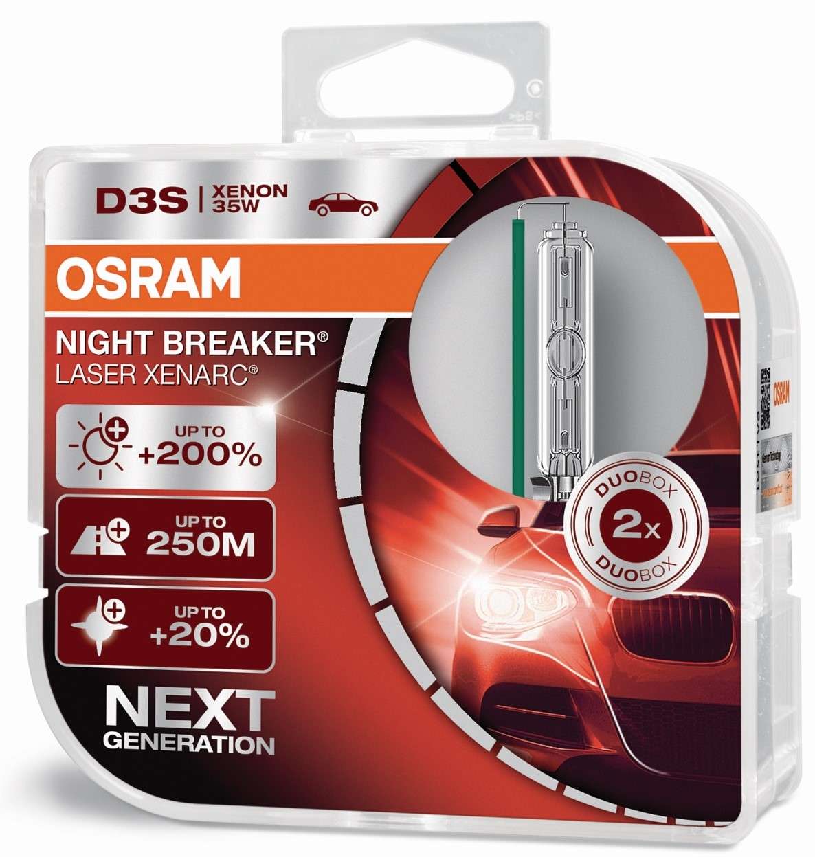 Osram Night Breaker 200 Laser Silver LED H1 H3 H4 H7 H8 H11 HB3