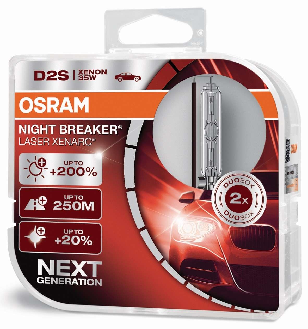 Osram Night Breaker 200 Laser Silver LED H1 H3 H4 H7 H8 H11 HB3 HB4 Free Wah