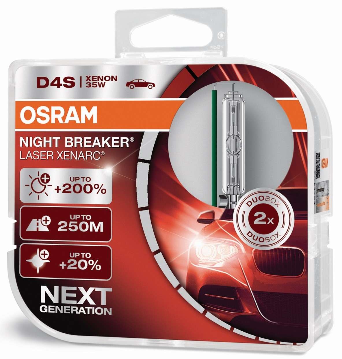 Osram Night Breaker 200 Laser Silver LED H1 H3 H4 H7 H8 H11 HB3 HB4 Free  Wah