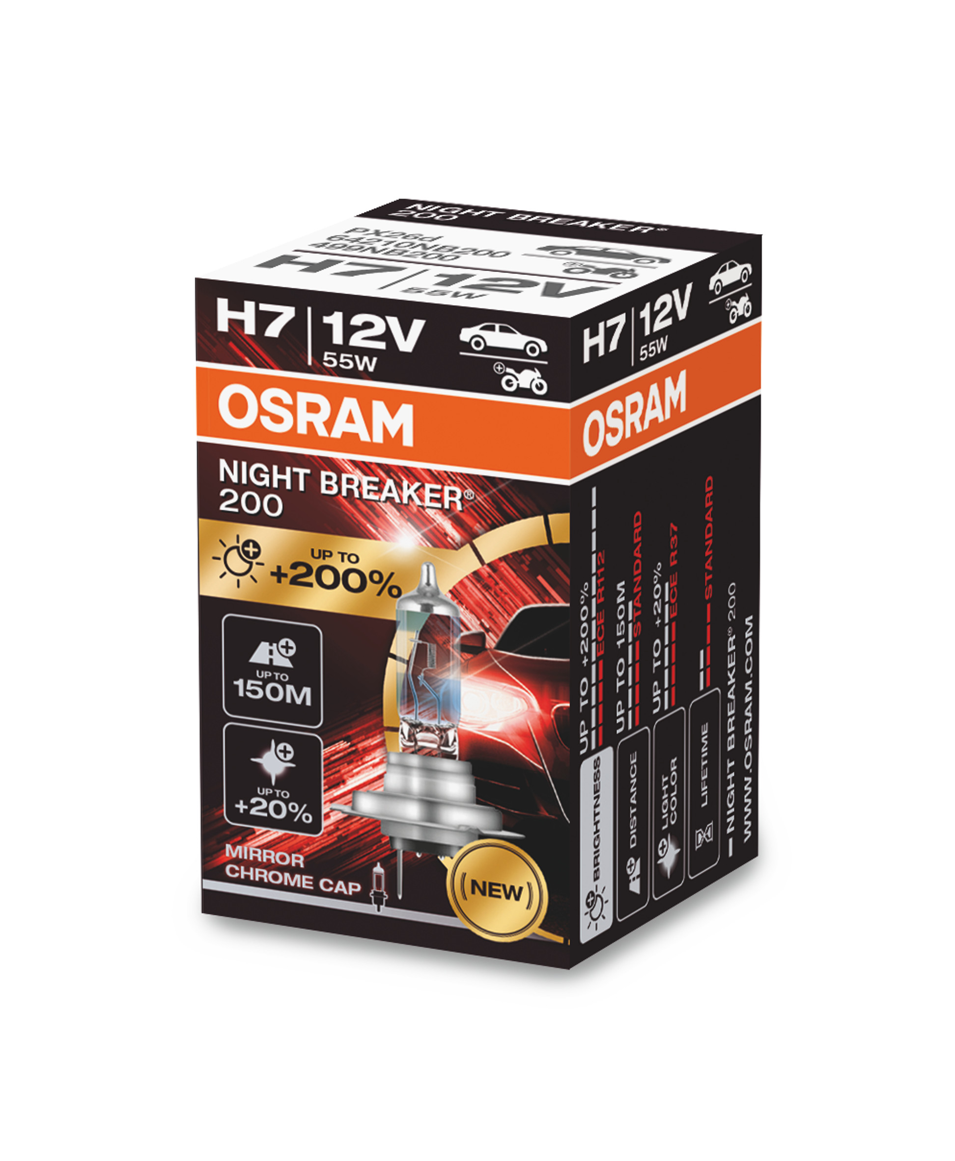 Osram Night Breaker 200 Halogen H4 H7 H11 All Types Free Choice 1pcs