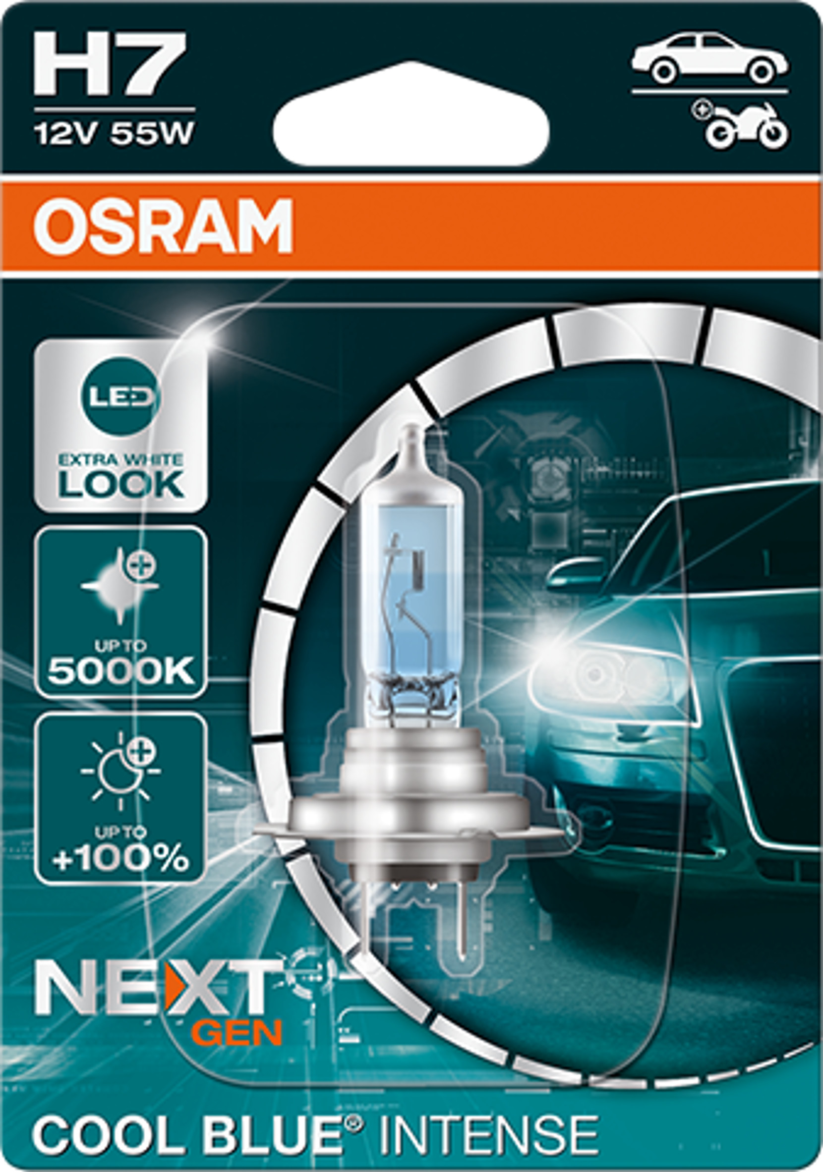 Osram Cool Blue Intense Halogen Bulb H1 H4 H7 All Types Free Choice 1pcs