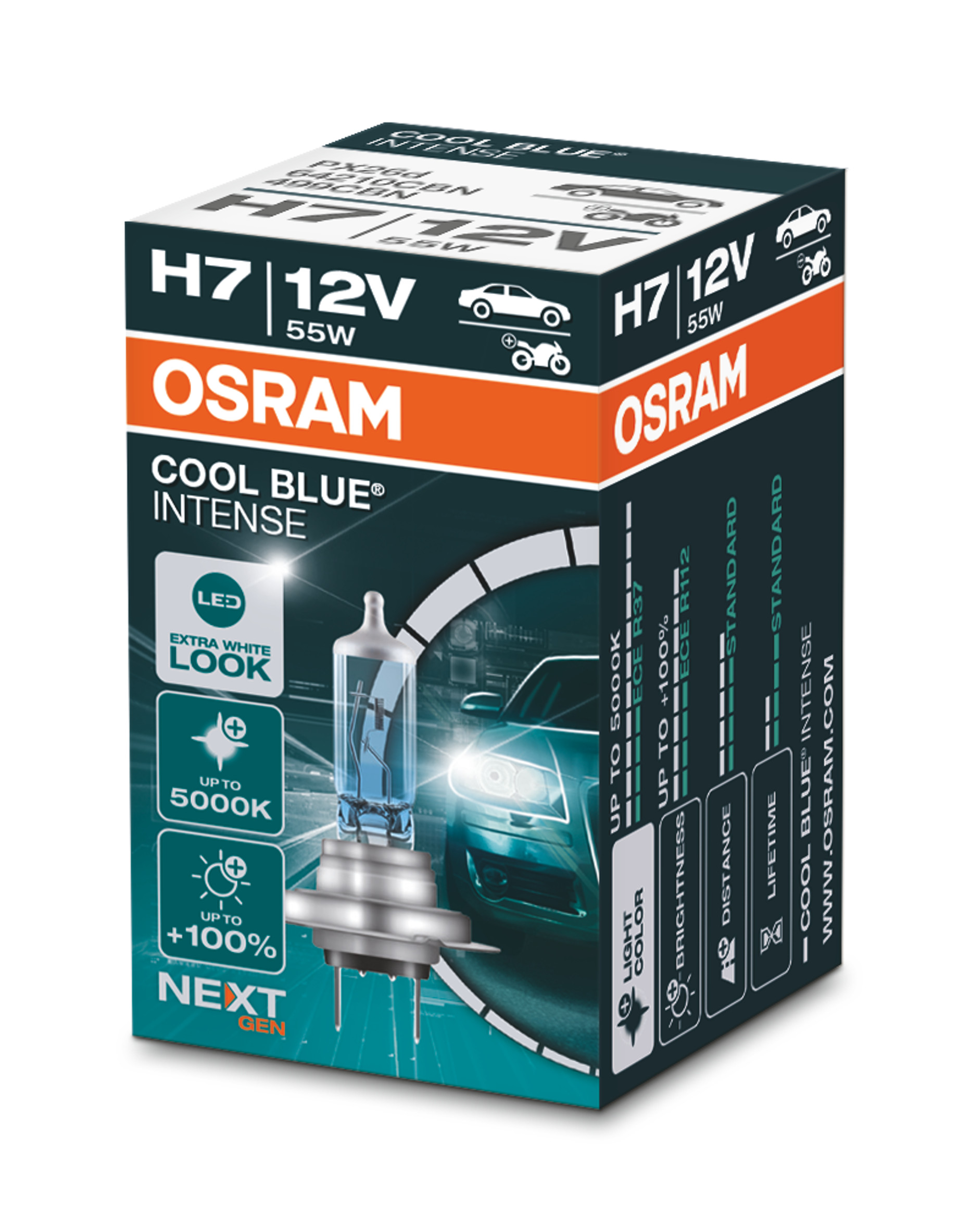 Osram Cool Blue Intense Next Gen. H1 H4 H7 H15 D1S D2S D3S D4S Free Choice  1pcs
