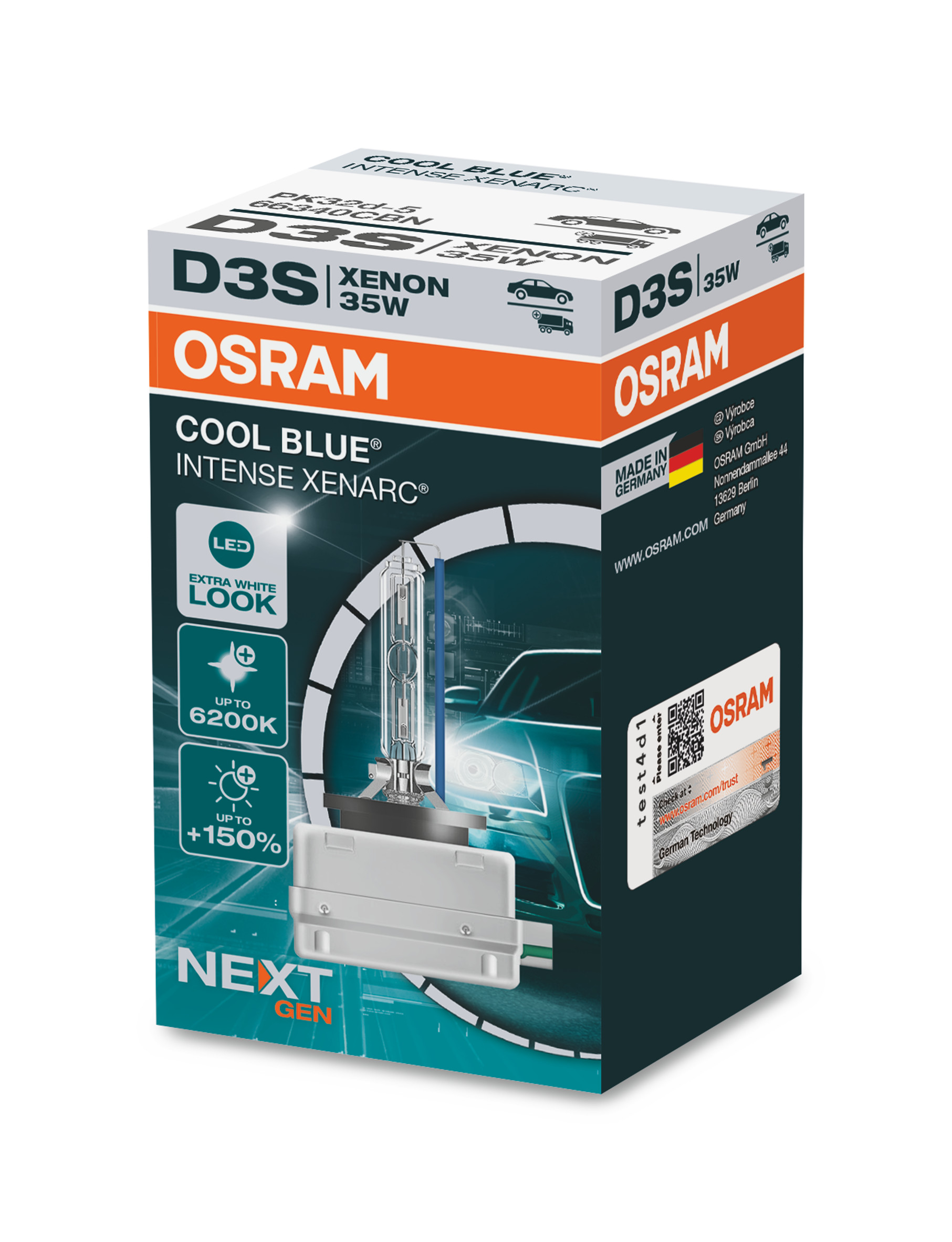 Osram Cool Blue Intense Next Gen. H1 H4 H7 H15 D1S D2S D3S D4S Freie Wahl 1Stk. - Picture 8 of 9