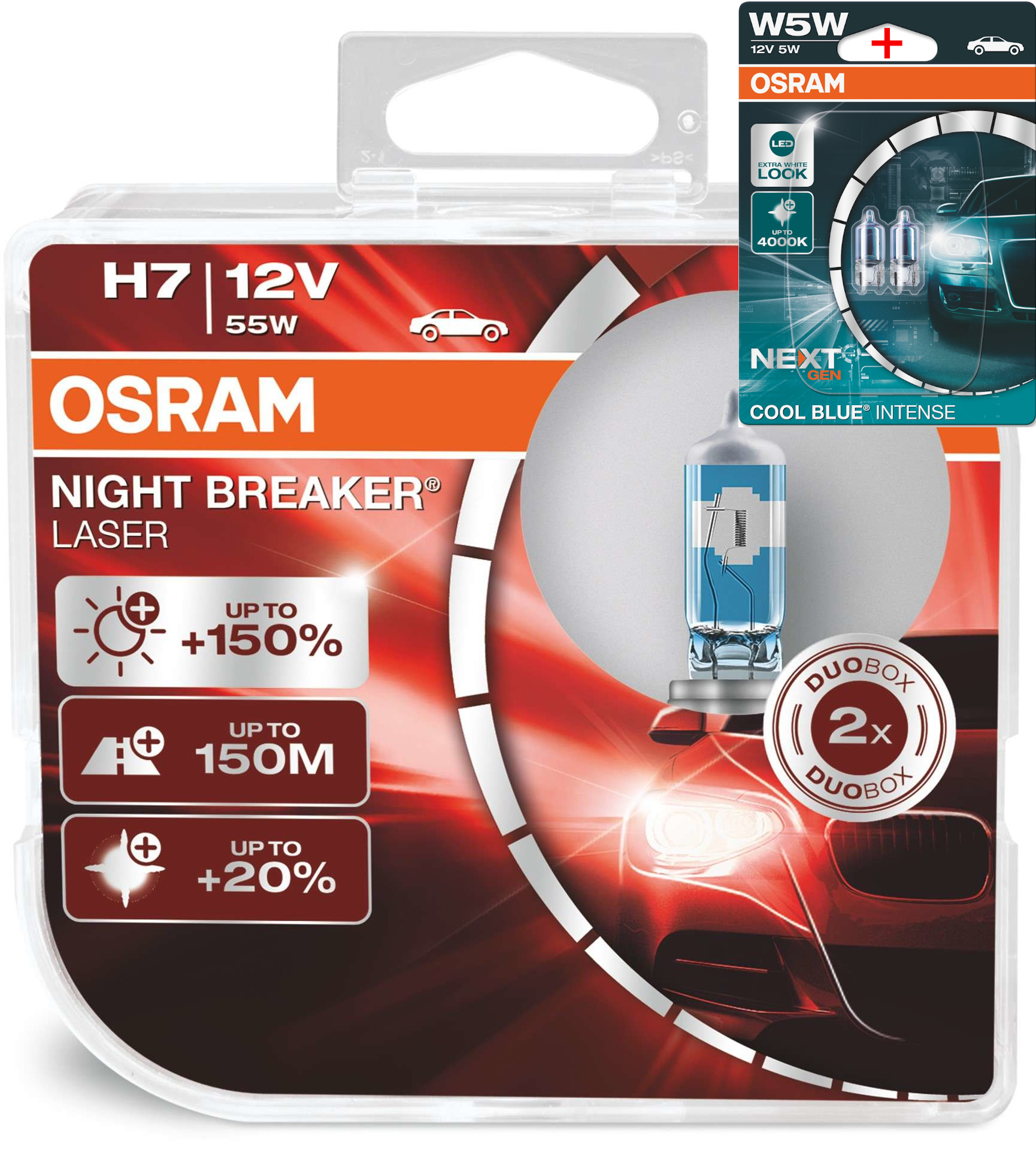 TRIMAS Osram Night Breaker Laser NB200 +200% Brightness H1 H3 H4 H7 H8 H11