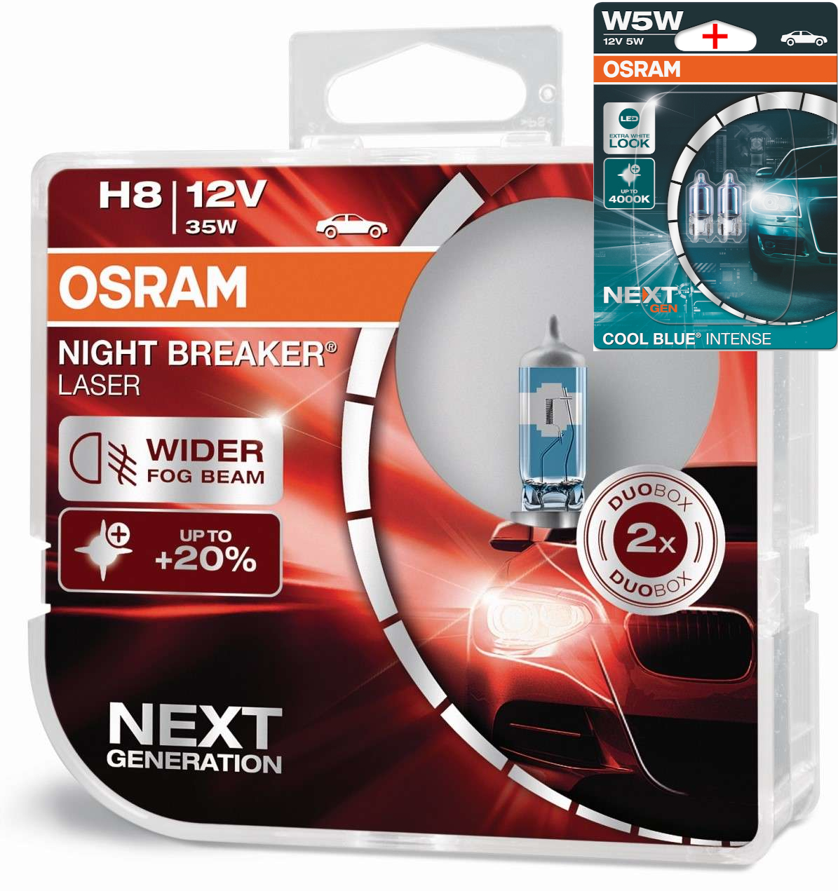 Osram Night Breaker 200 Laser Silver LED H1 H3 H4 H7 H8 H11 HB3 HB4 Freie Wah... - Picture 17 of 21