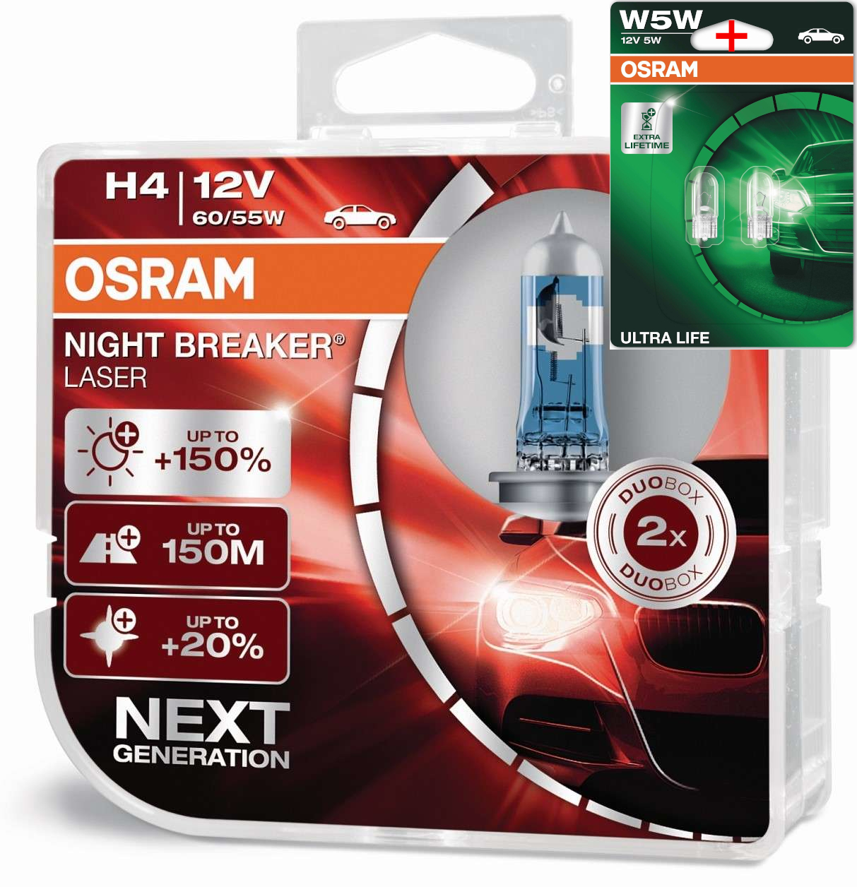 OSRAM Night Breaker LASER (Next Generation 2018) +150% H1 Lampen