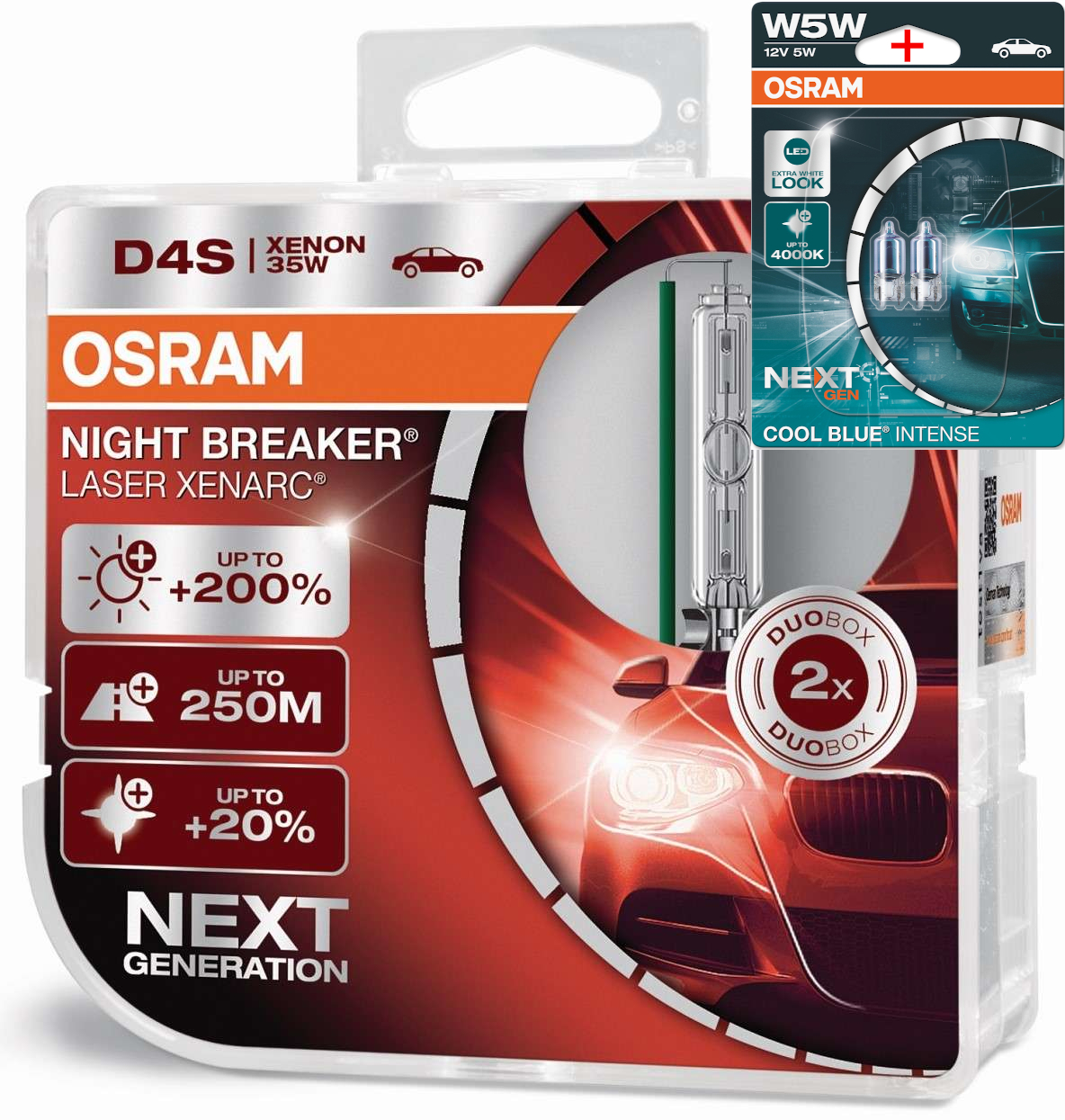 OSRAM Night Breaker SILVER Bulbs H1 H4 H7 H11