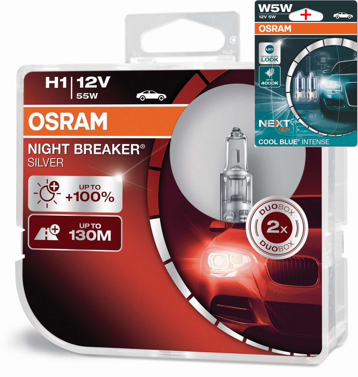 Osram Night Breaker 200 Laser Silver LED H1 H3 H4 H7 H8 H11 HB3 HB4 Freie Wah... - Picture 7 of 21