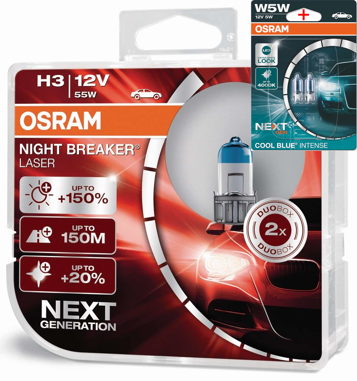 Osram Night Breaker 200 Laser Silver LED H1 H3 H4 H7 H8 H11 HB3 HB4 Freie Wah... - Picture 8 of 21
