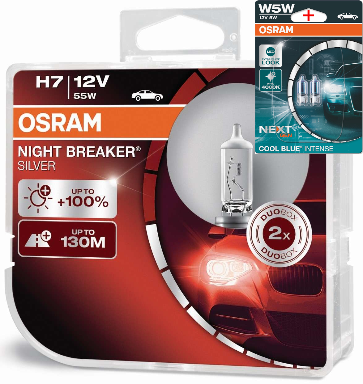 Osram Night Breaker 200 Laser Silver LED H1 H3 H4 H7 H8 H11 HB3 HB4 Freie Wah... - Picture 16 of 21