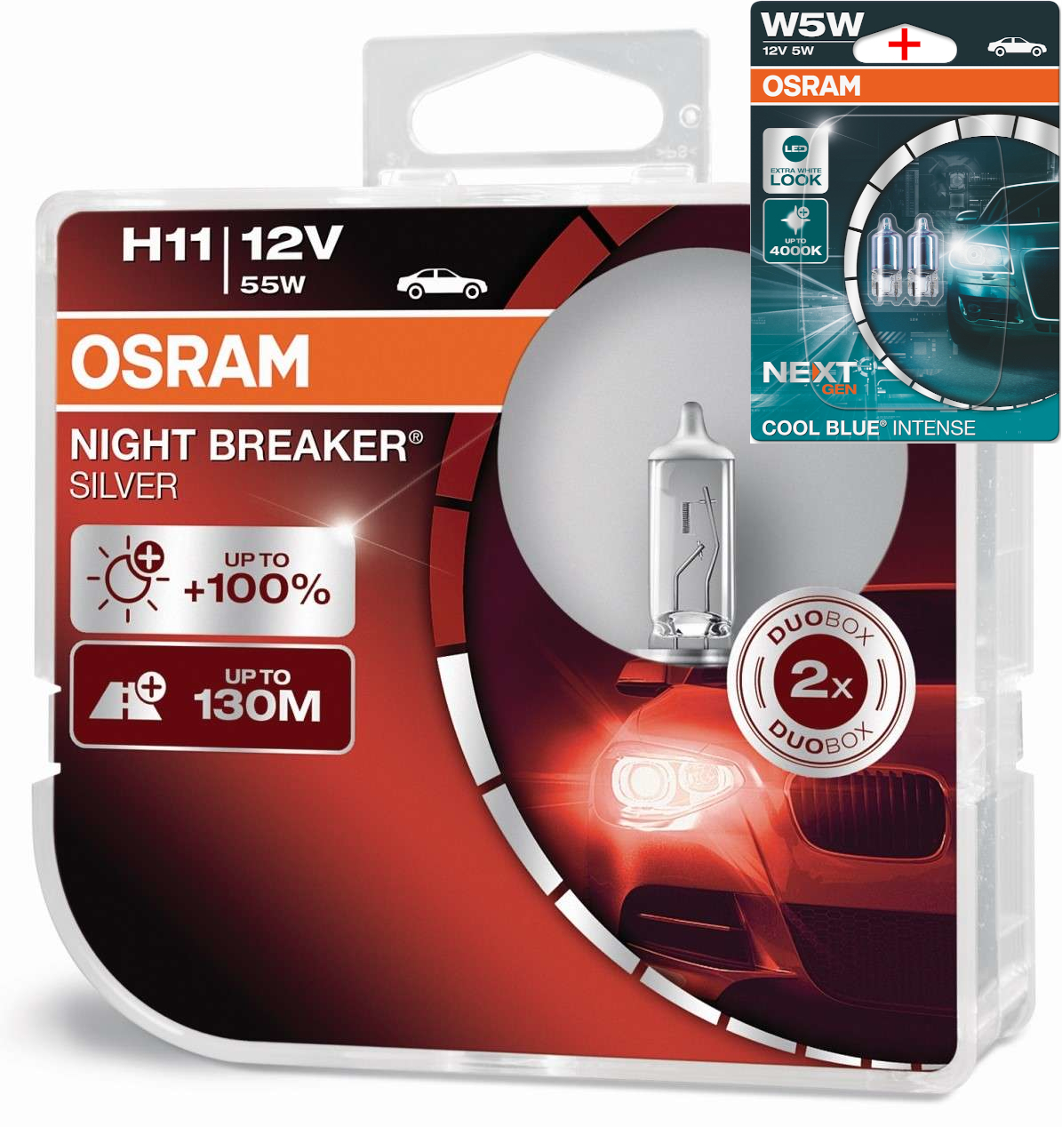 Osram Night Breaker 200 Laser Silver LED H1 H3 H4 H7 H8 H11 HB3 HB4 Freie Wah... - Picture 19 of 21