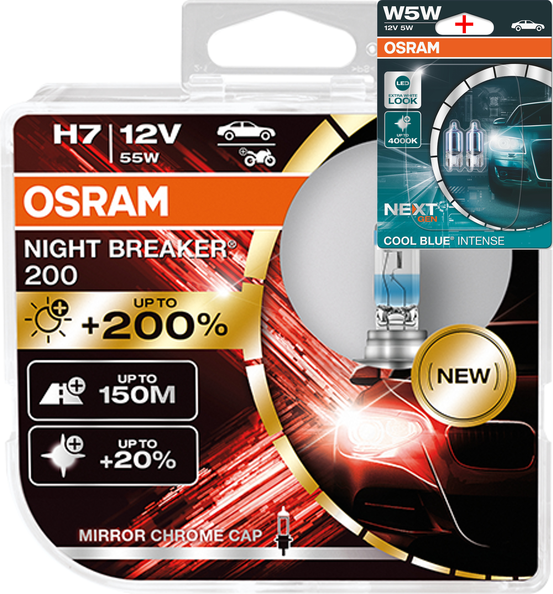 Osram Night Breaker 200 Laser Silver LED H1 H3 H4 H7 H8 H11 HB3 HB4 Freie Wah... - Picture 13 of 21