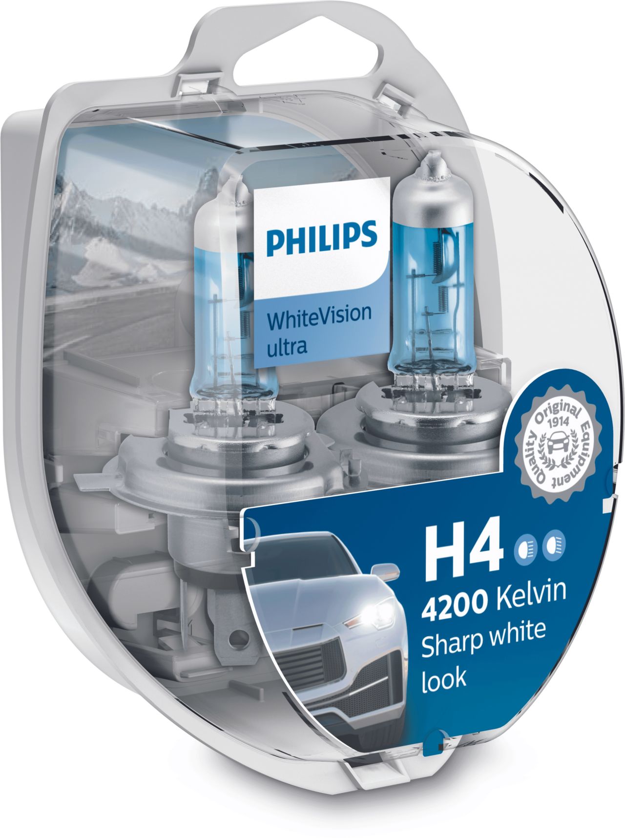 H4 LED PHILIPS 2x Auto-Lampe Ultinon Pro6000 12V Scheinwerfer