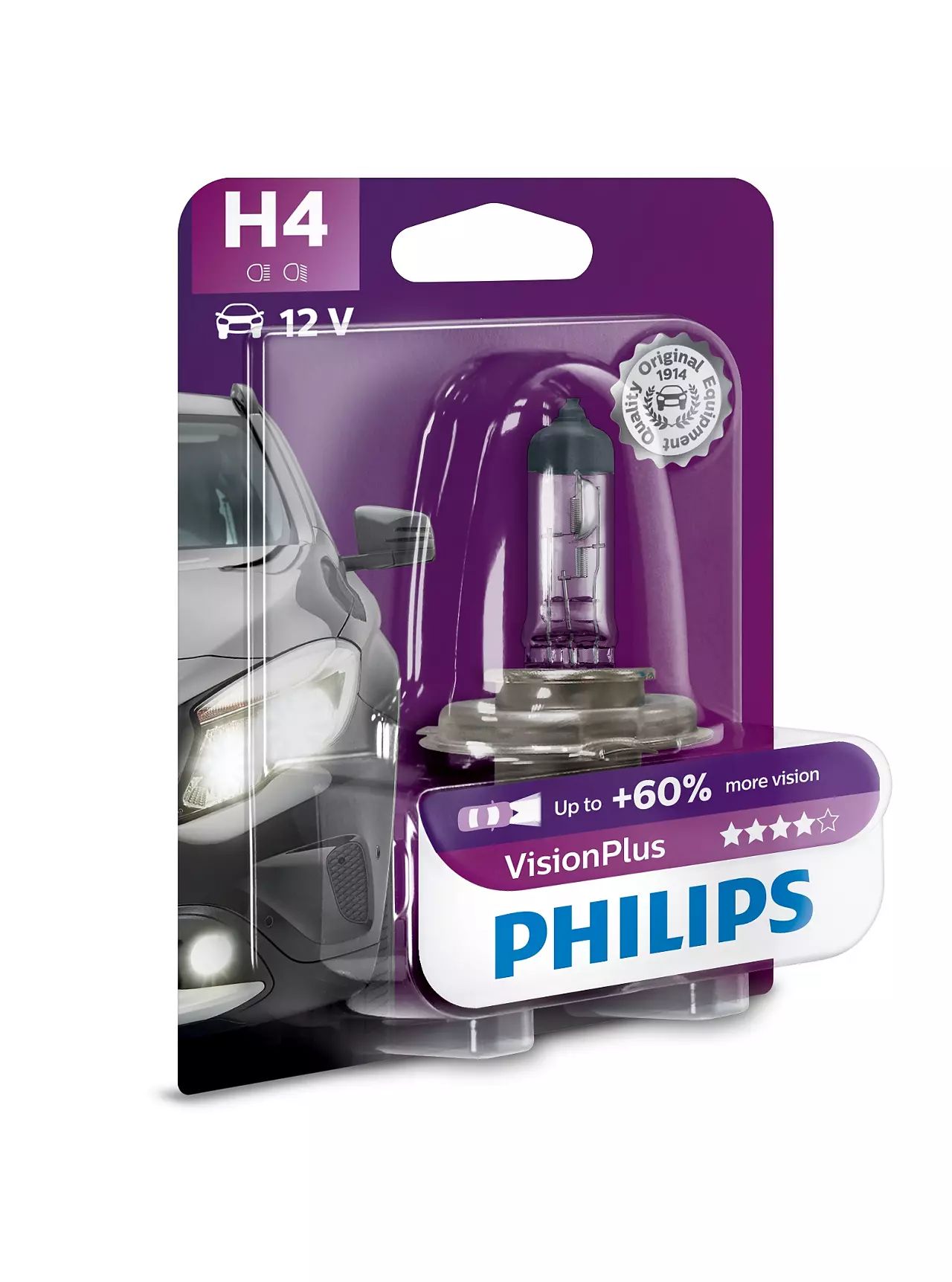 Bombilla halógena PHILIPS Vision 12V H4 60/55W